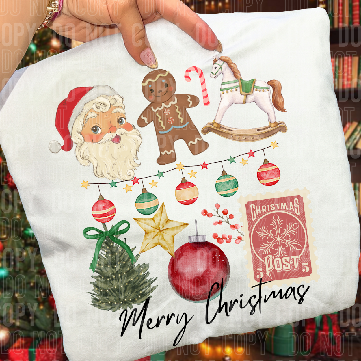 MERRY CHRISTMAS COLLAGE - DTF TRANSFER