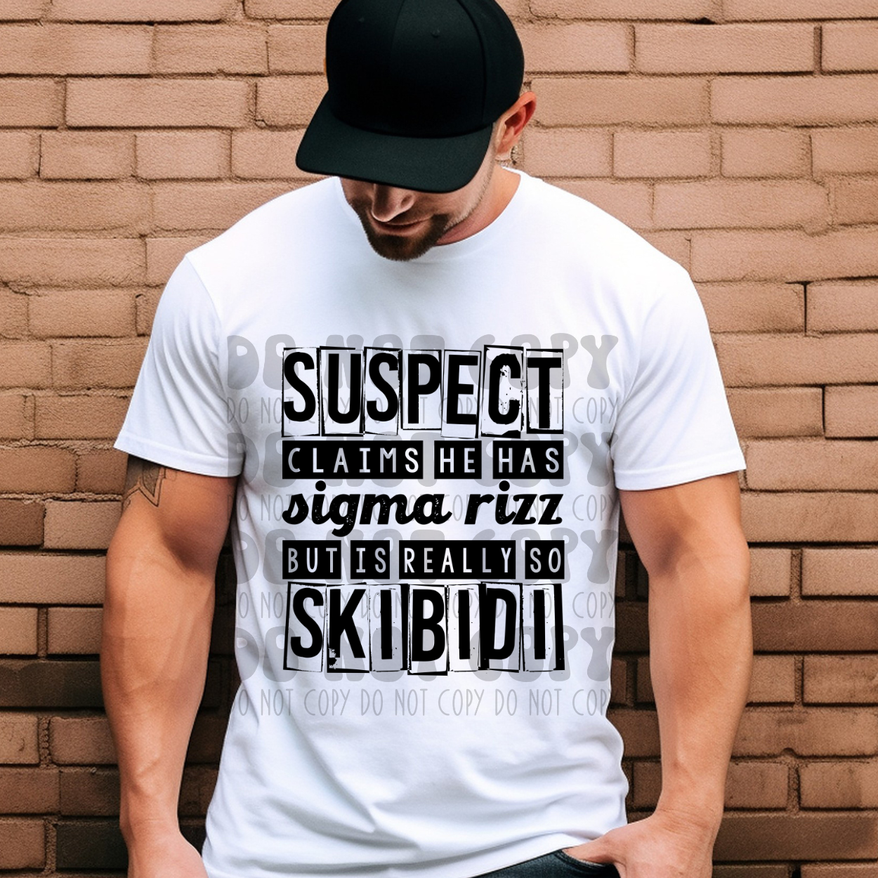 SUSPECT, HE SKIBIDI - DTF TRANSFER