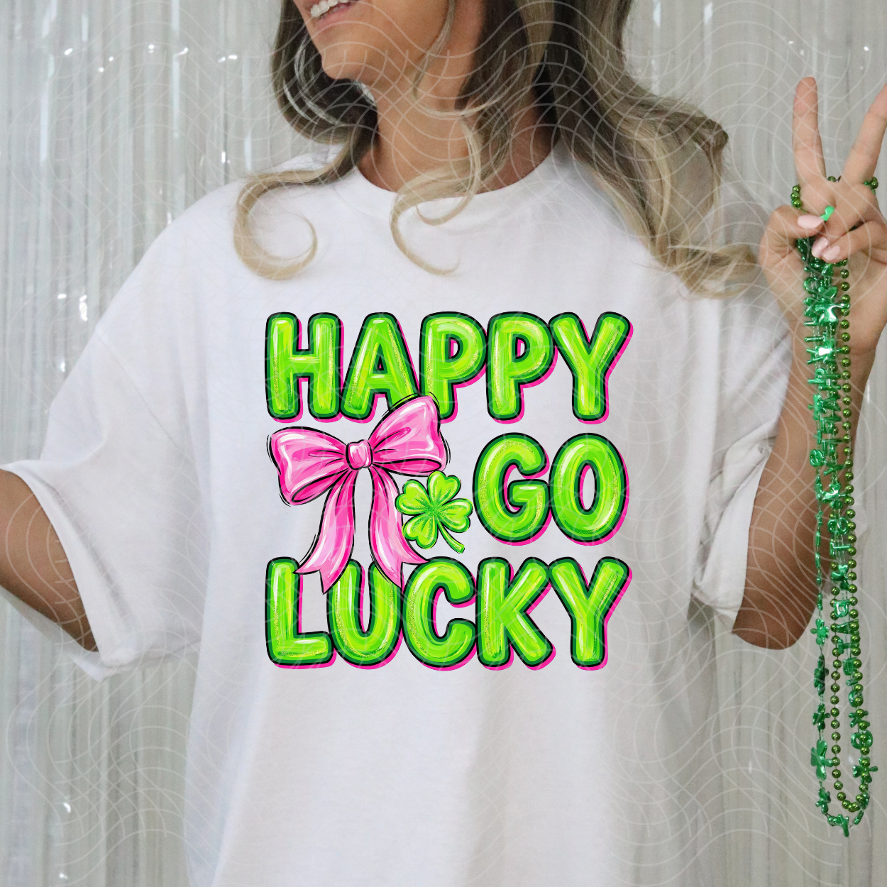 HAPPY GO LUCKY - DTF TRANSFER