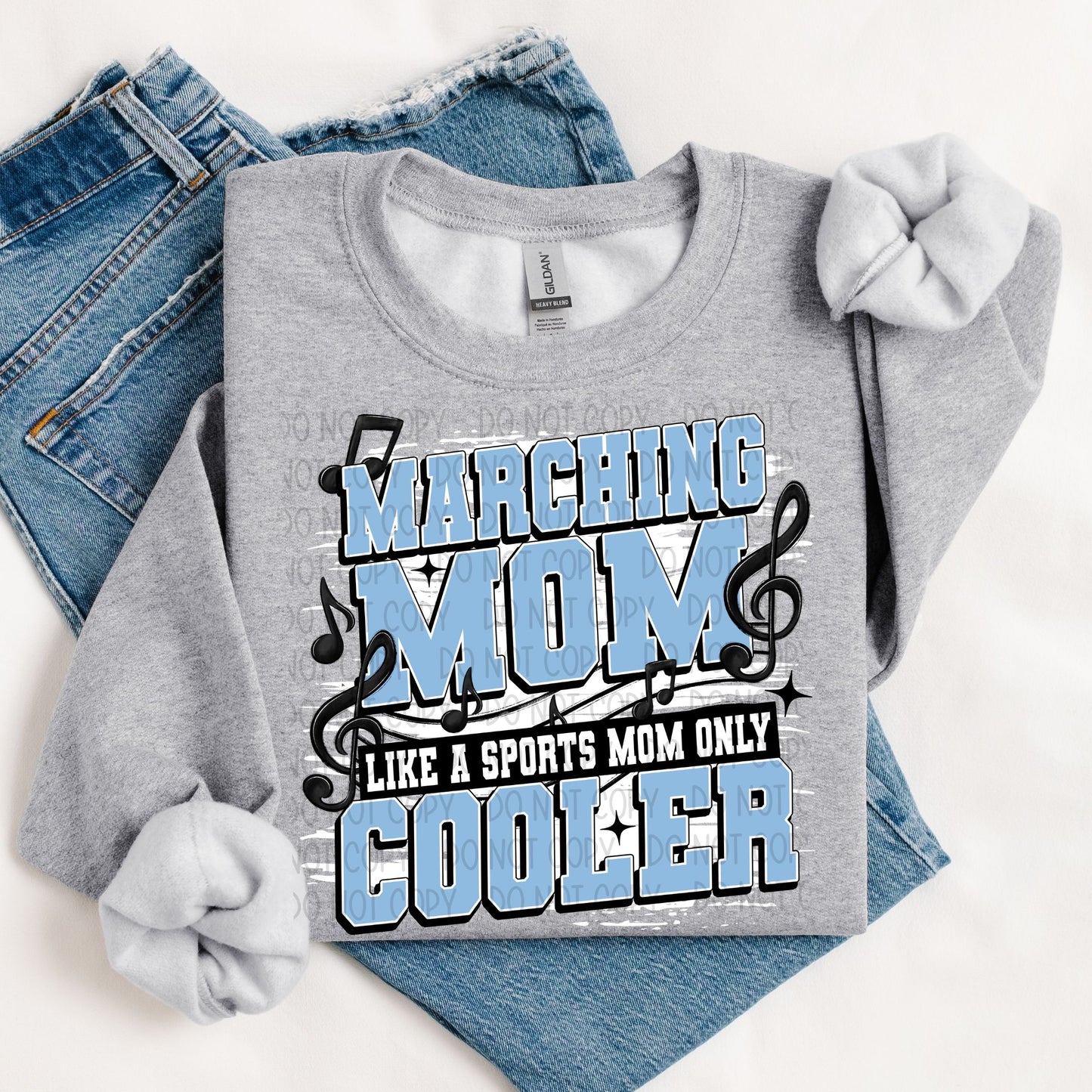MARCHING BAND LIGHT BLUE - DTF TRANSFER