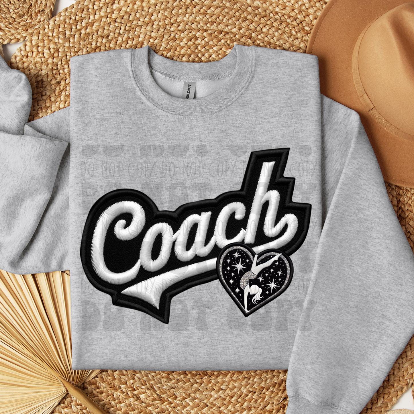 COACH FAUX EMBROIDERY GYMNASTICS - DTF TRANSFER