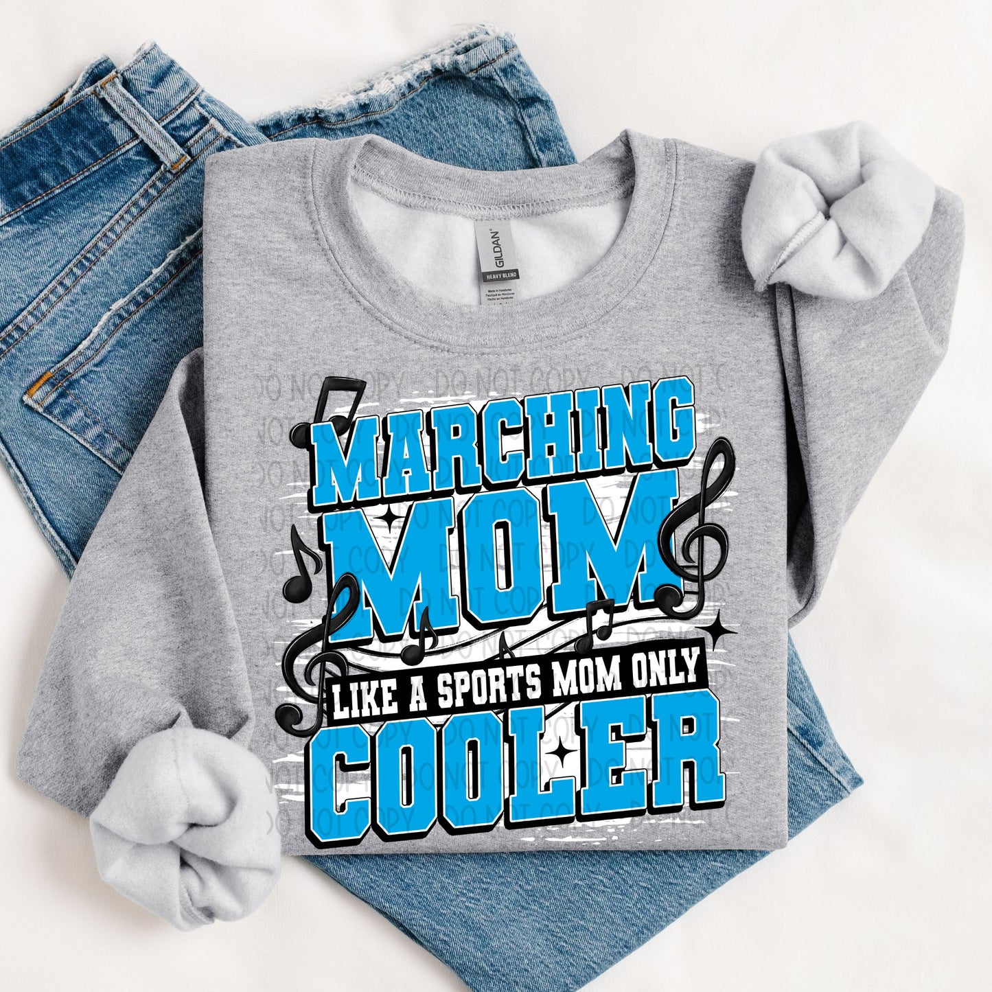 MARCHING BAND MEDIUM BLUE - DTF TRANSFER