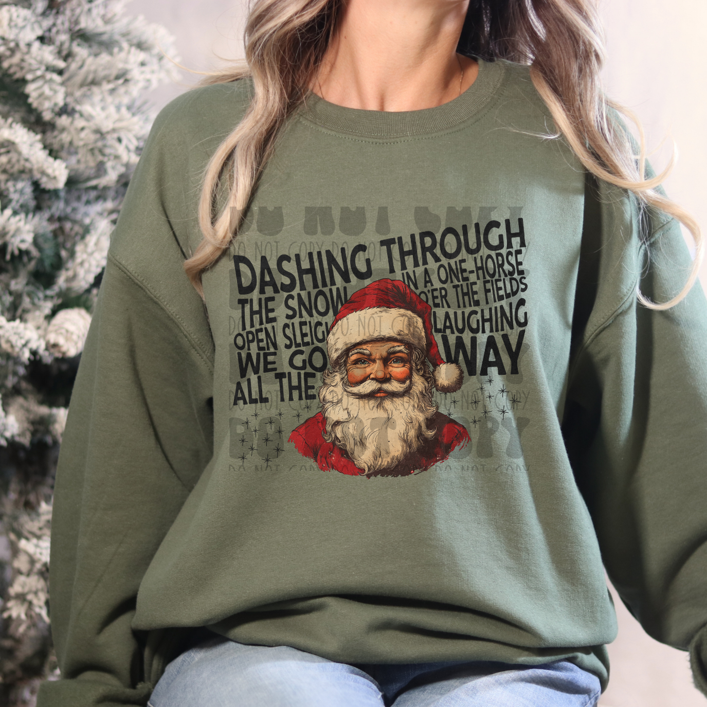 DASHING THROUGH THE SNOW - DTF TRANSFER