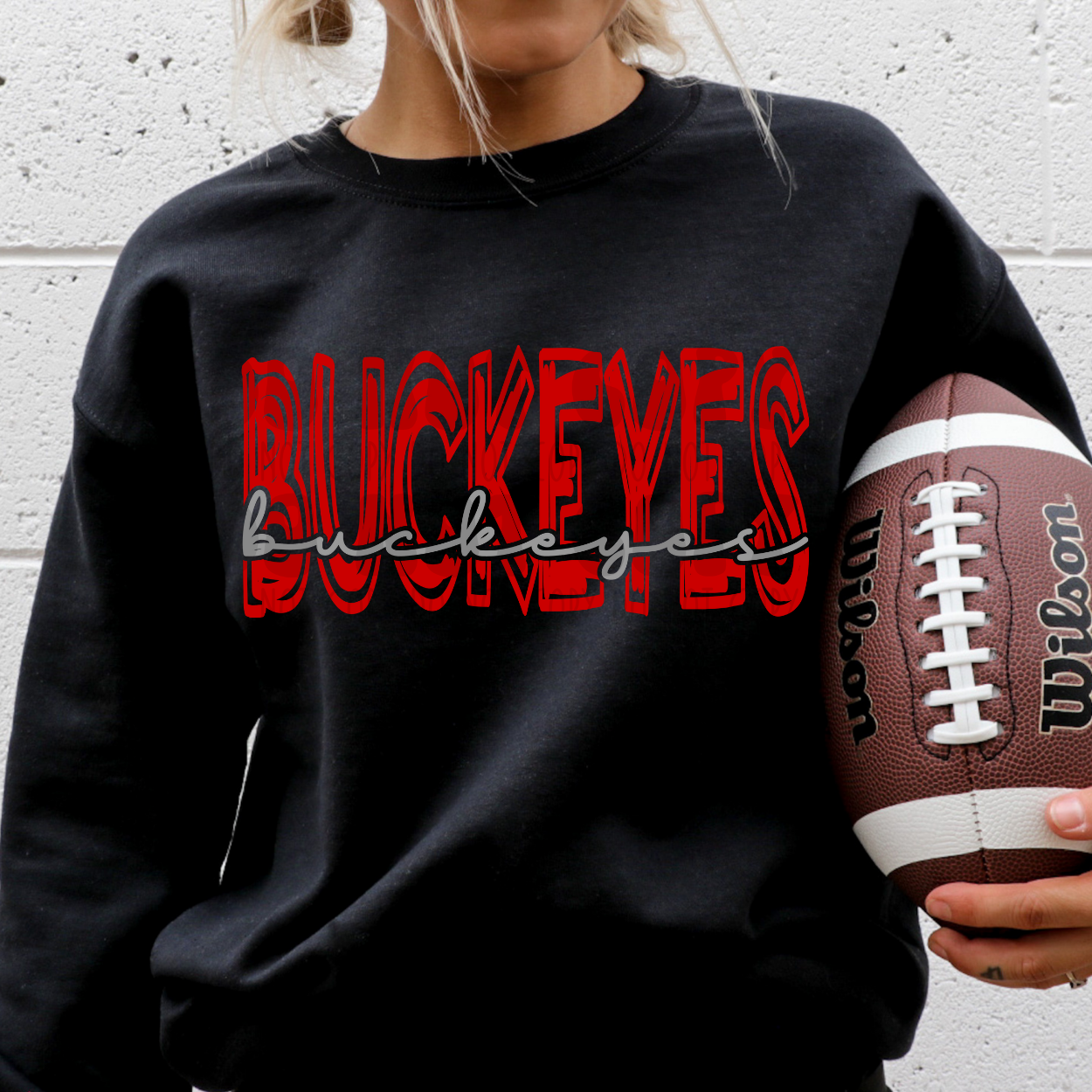 BUCKEYES RED DOODLE - DTF TRANSFER
