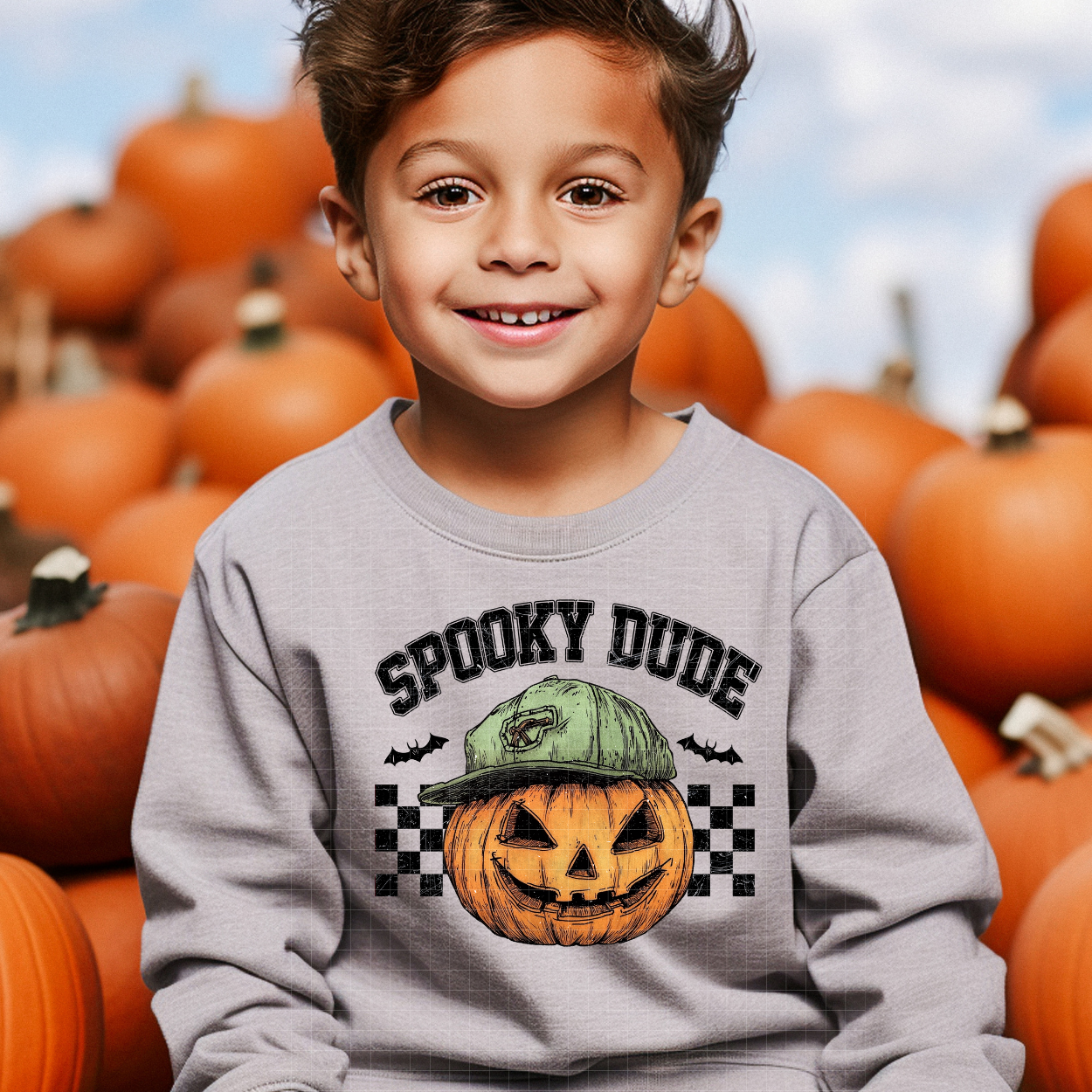 SPOOKY DUDE PUMPKIN - DTF TRANSFER