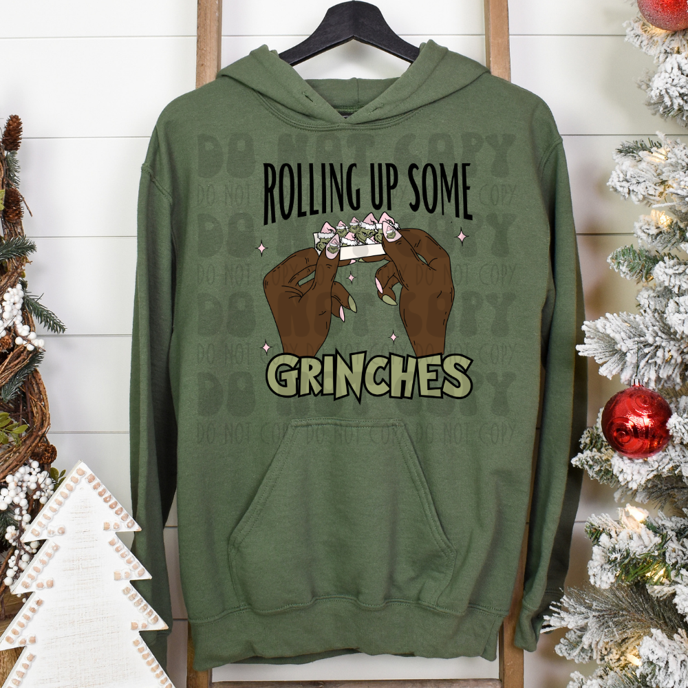 ROLLING UP SOME GRINCHES DARK2 - DTF TRANSFER