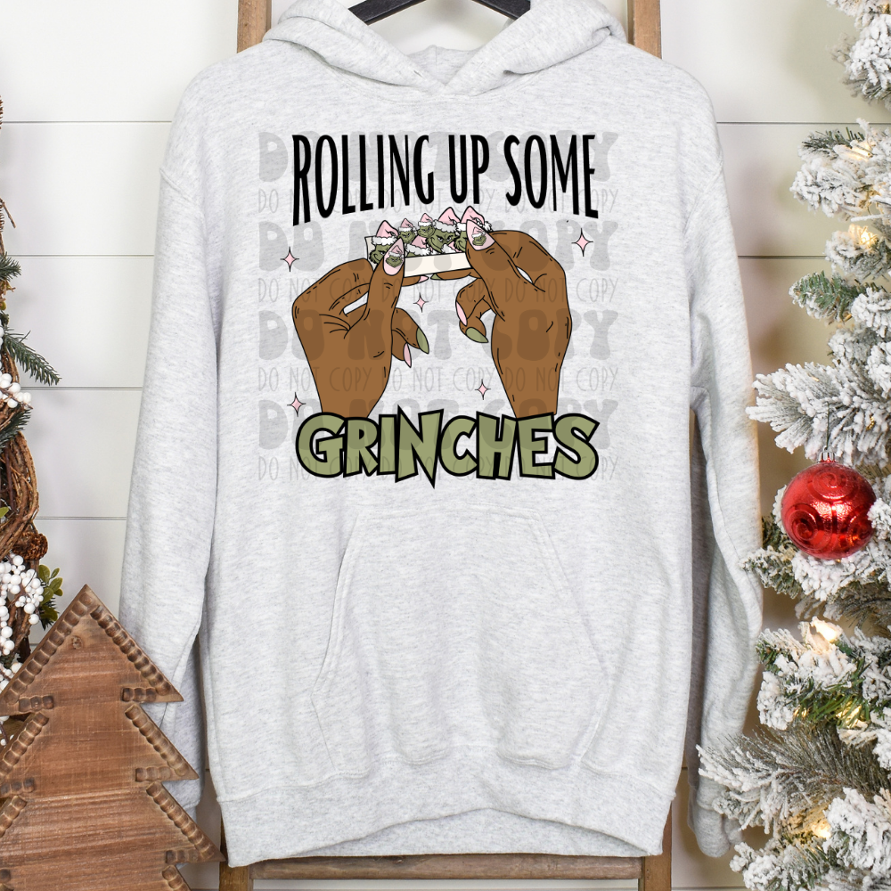ROLLING UP SOME GRINCHES DARK1 - DTF TRANSFER
