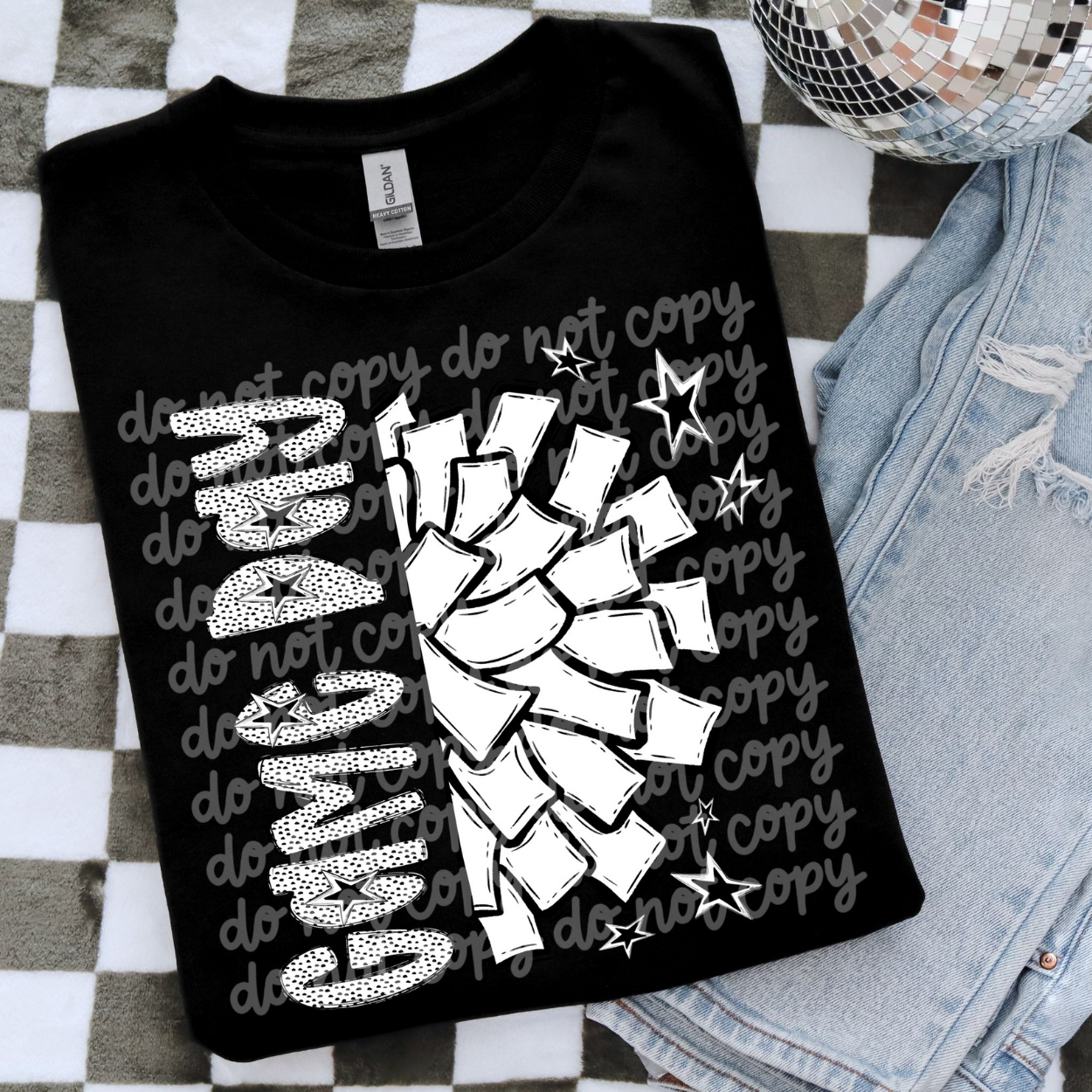 GAME DAY CHEER POLKA DOT - DTF TRANSFER