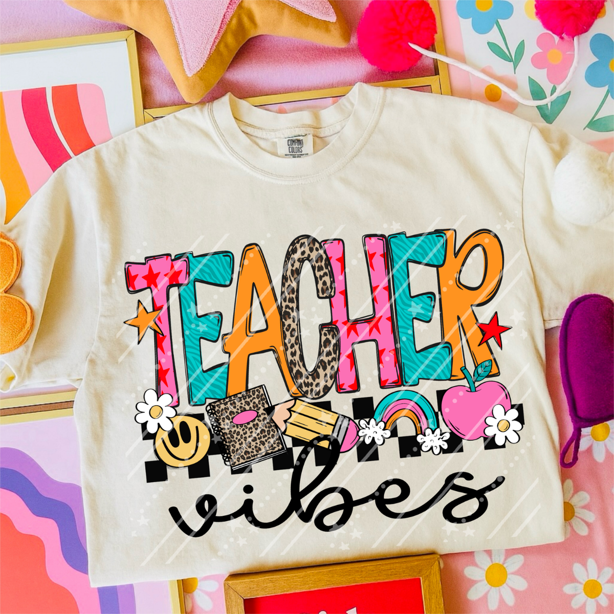 TEACHER VIBES - DTF TRANSFER