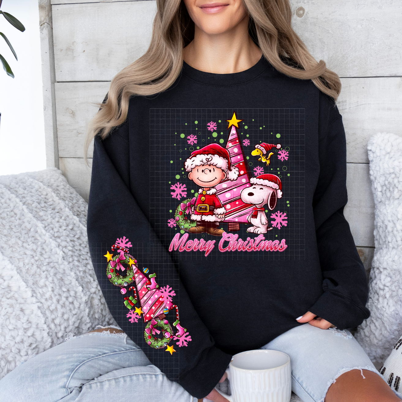 PINK PEANUT W/ SLEEVE - DTF TRANSFER