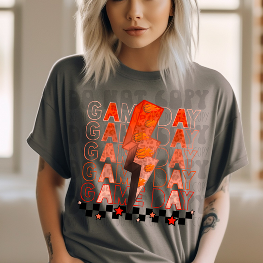 GAME DAY LEOPARD BOLT - DTF TRANSFER