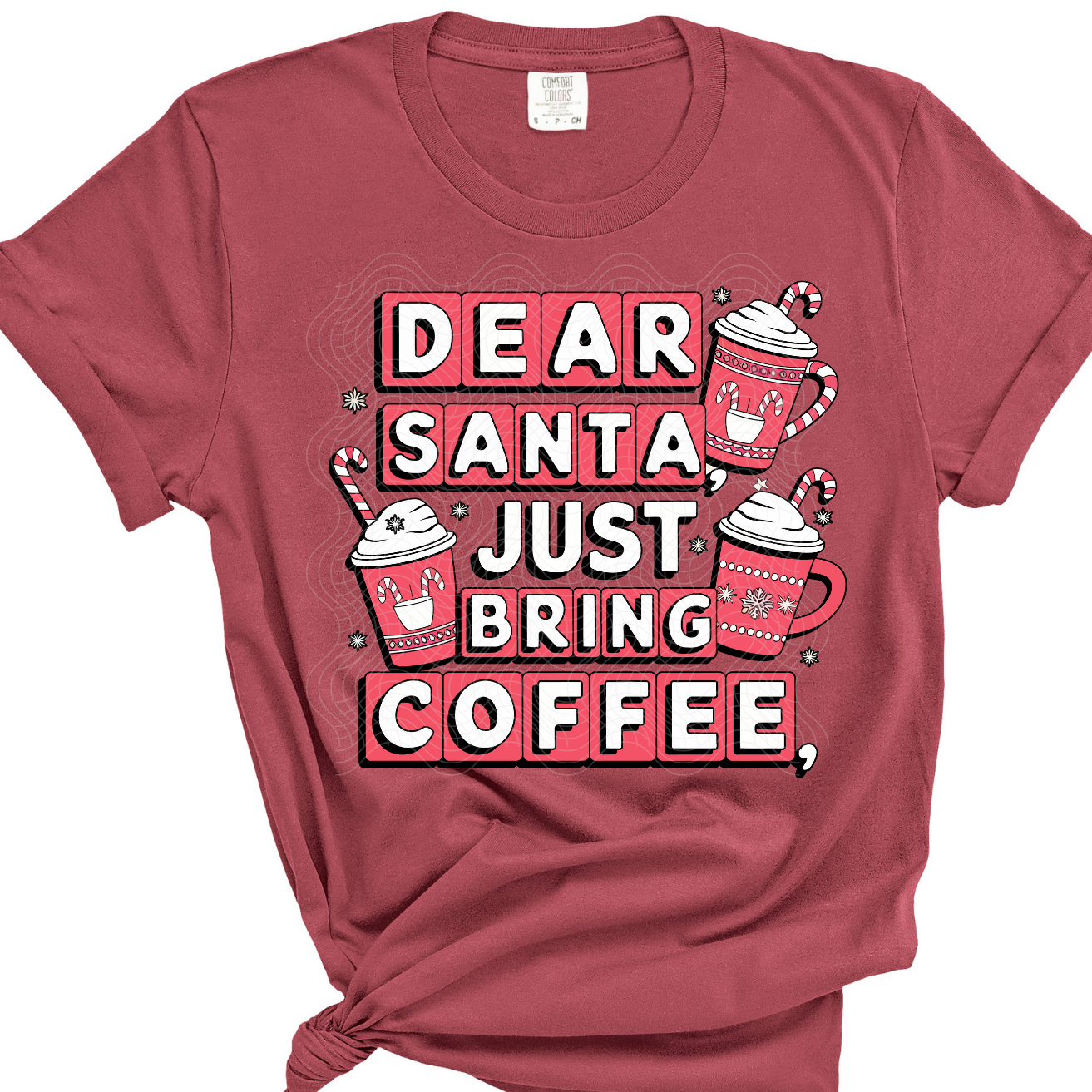 DEAR SANTA BRING COFFEE - DTF TRANSFER