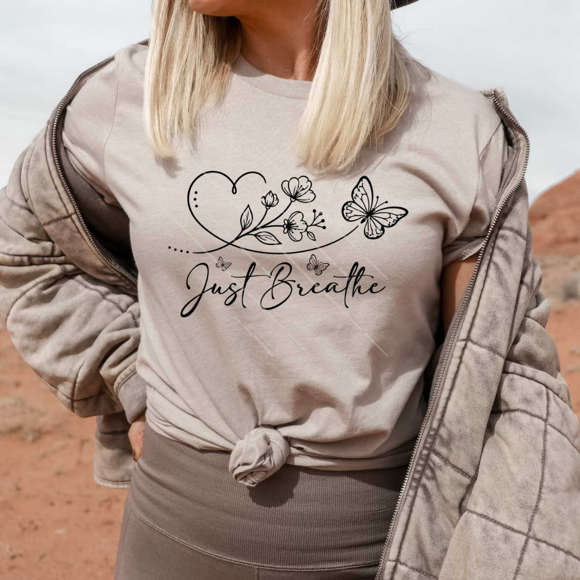 JUST BREATHE - DTF TRANSFER