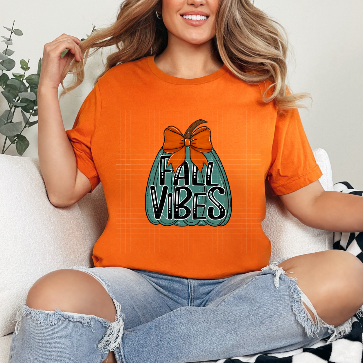 FALL VIBES TEAL - DTF TRANSFER