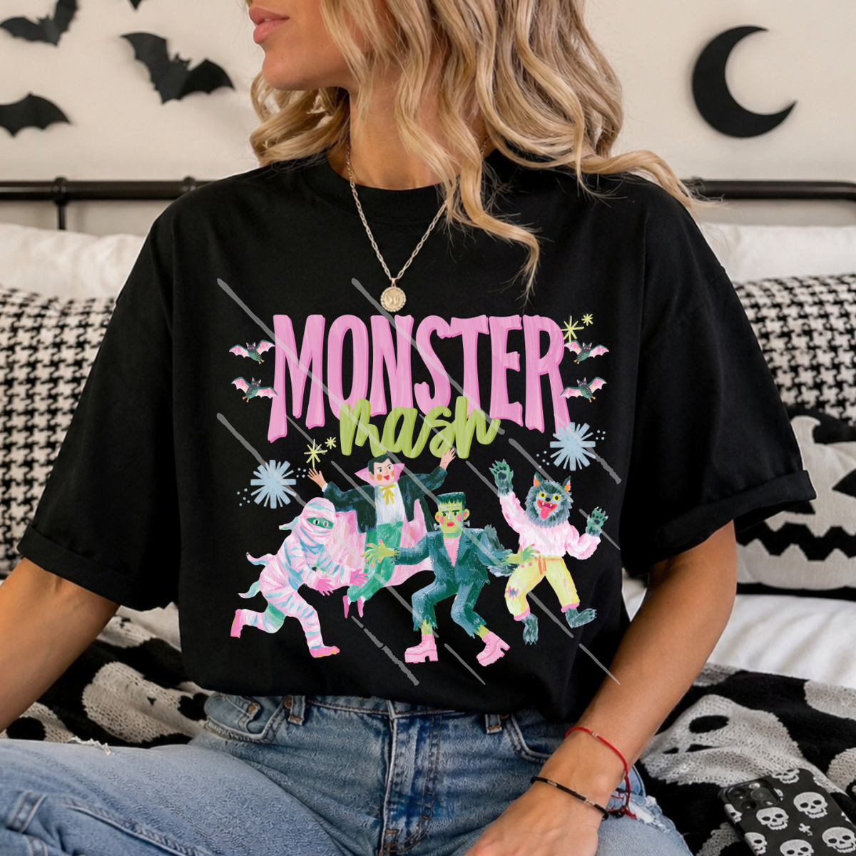 MONSTER MASH WATERCOLOR - DTF TRANSFER