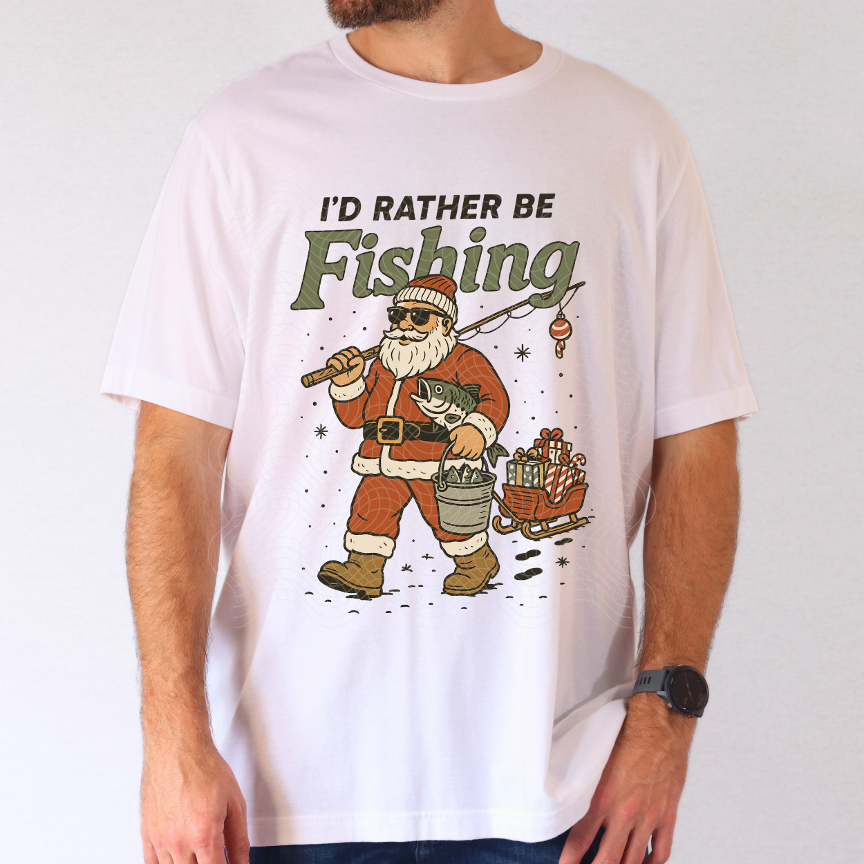 I'D RATHER BE FISHING - DTF TRANSFER