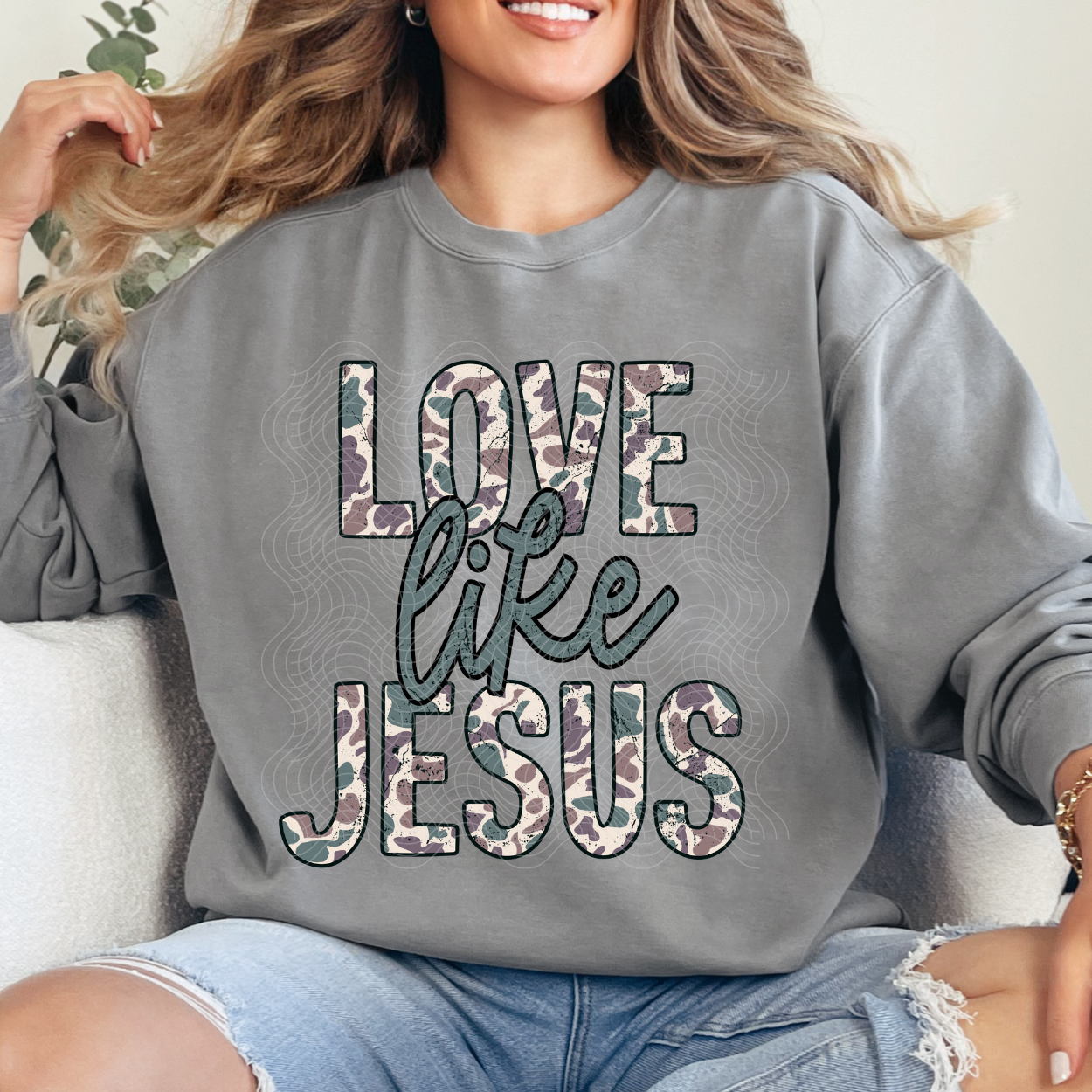 LOVE LIKE JESUS CAMO - DTF TRANSFER