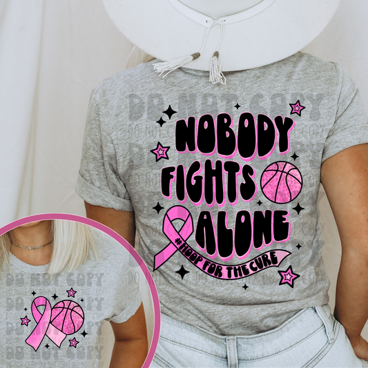NOBODY FIGHTS ALONE BASKETBALL W/ POCKET - DTF TRANSFER