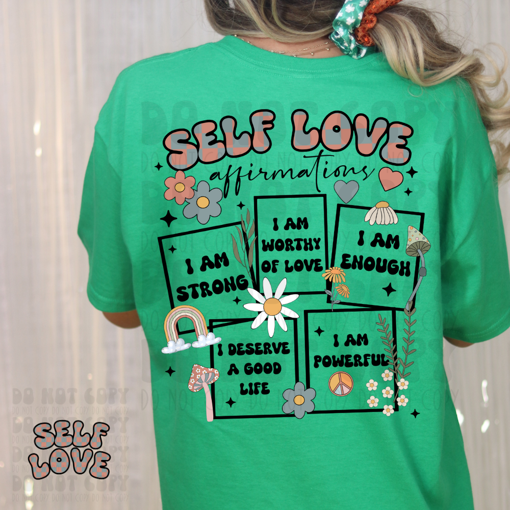 SELF LOVE W/POCKET - DTF TRANSFER