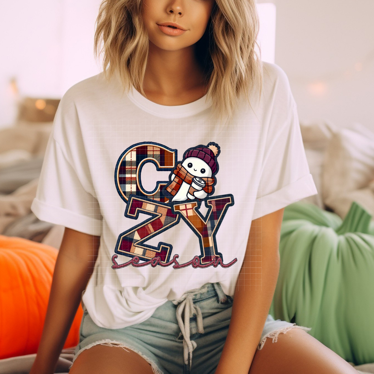 COZY SEASON SNOWMAN - DTF TRANSFER