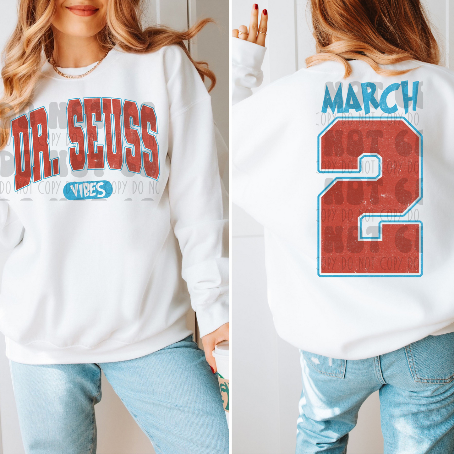 MARCH 2 FRONT & BACK - DTF TRANSFER
