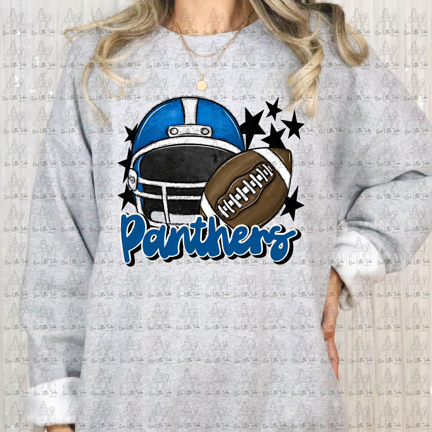 PANTHERS HELMET FOOTBALL - DTF TRANSFER