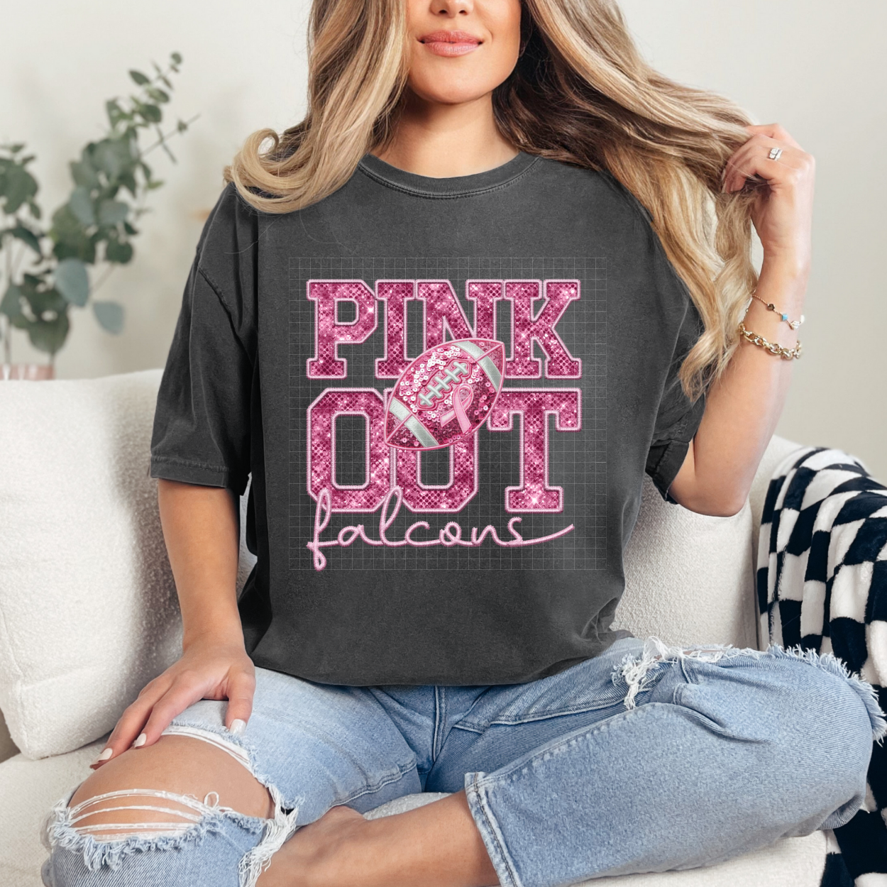PINK OUT FALCONS - DTF TRANSFER