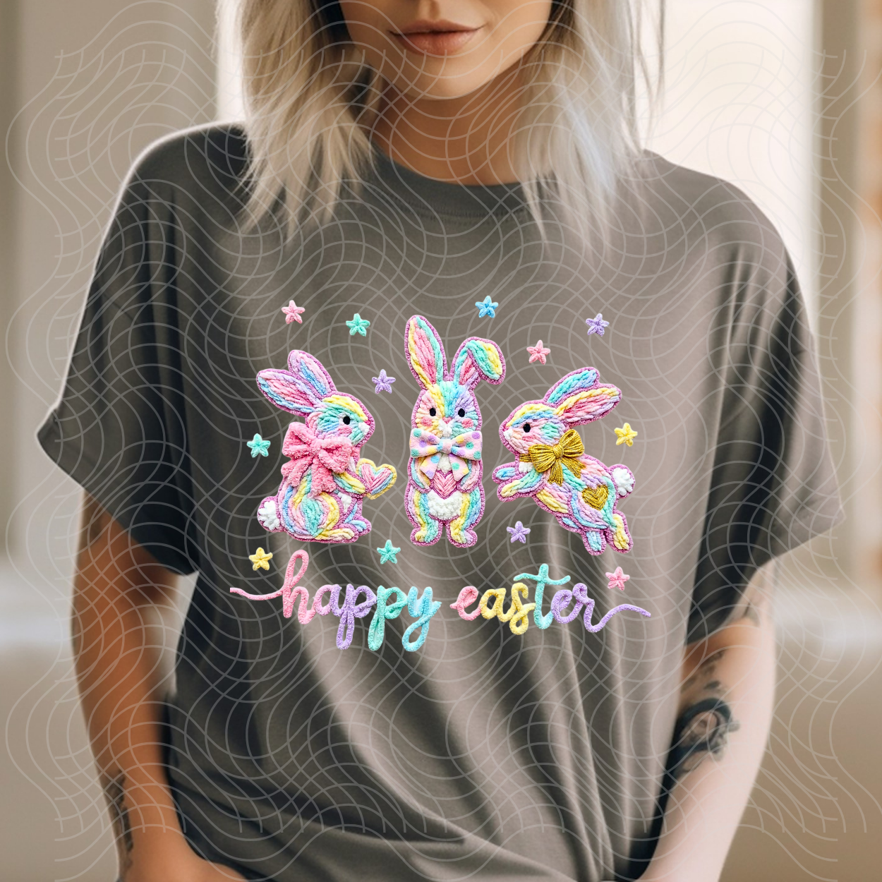 HAPPY EASTER BUNNIES - DTF TRANSFER