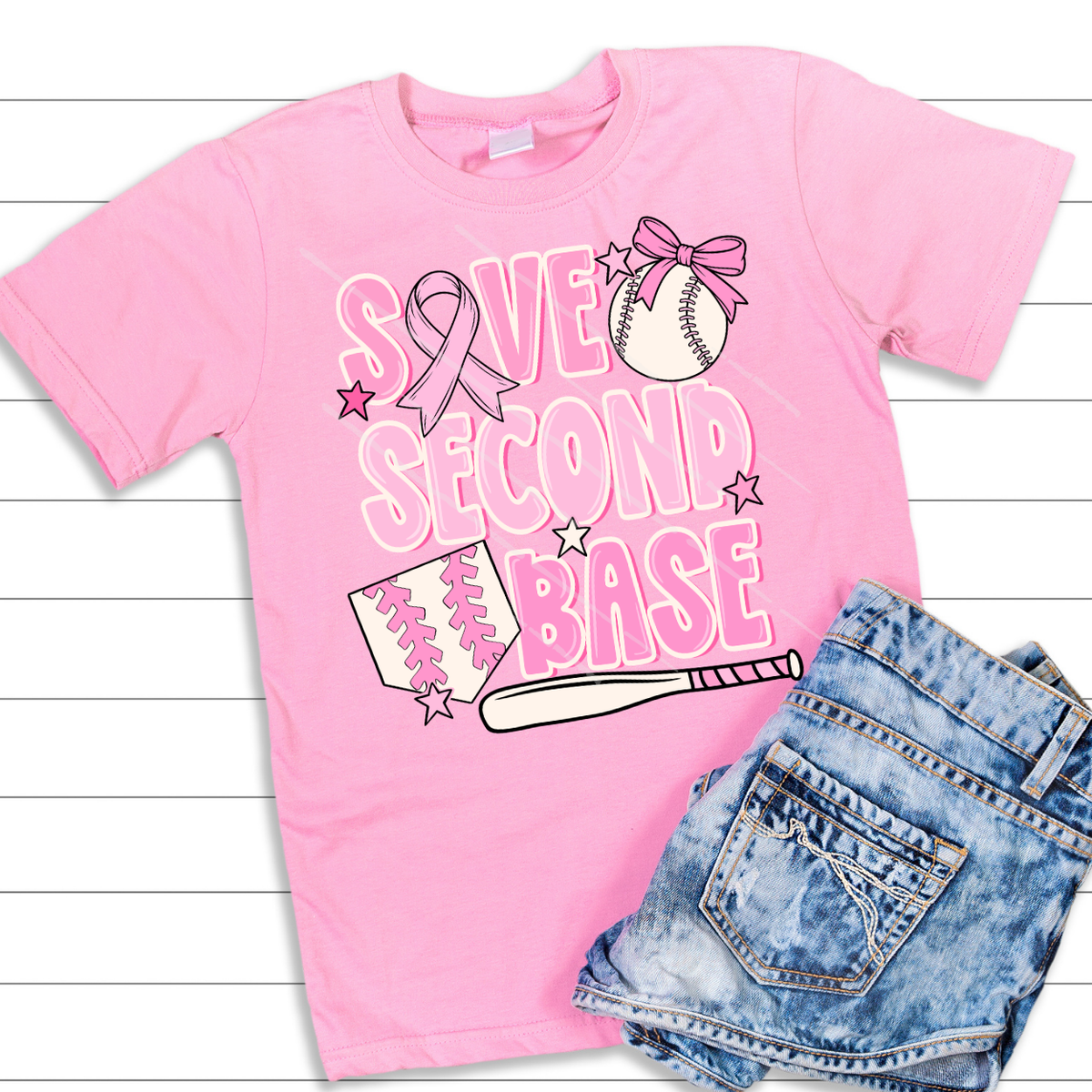 SAVE SECOND BASE - DTF TRANSFER