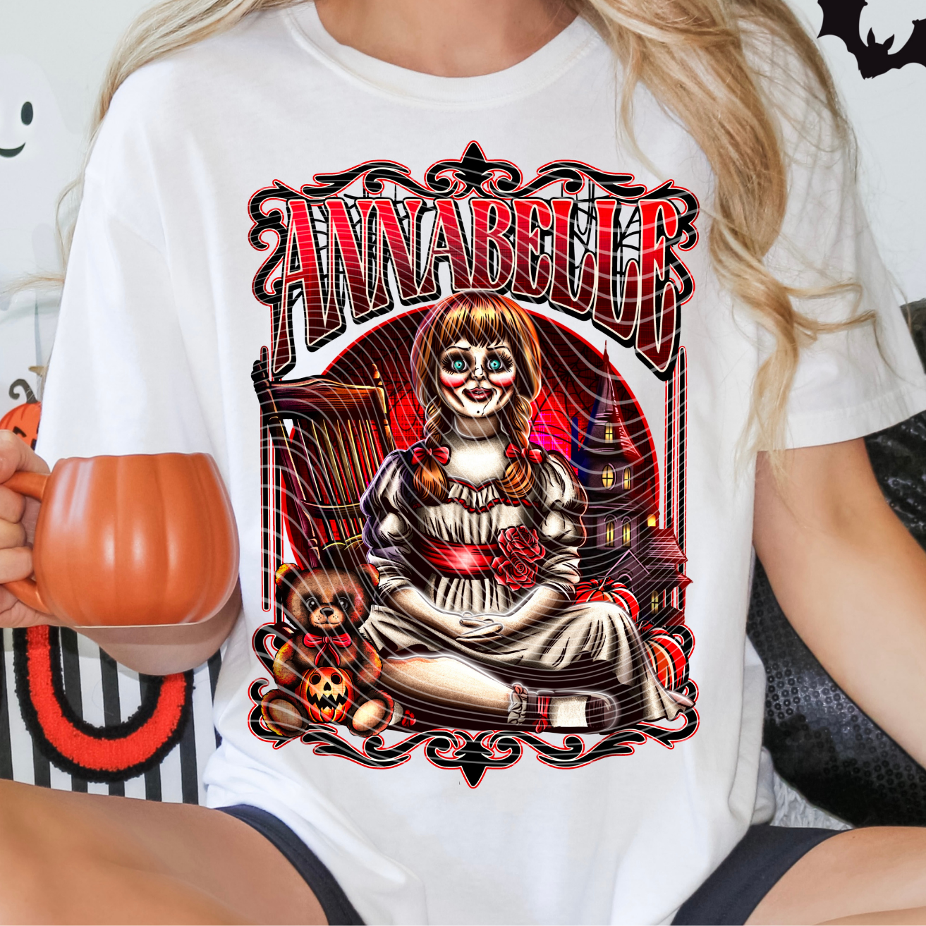 RED SPOOKY DOLL - DTF TRANSFER