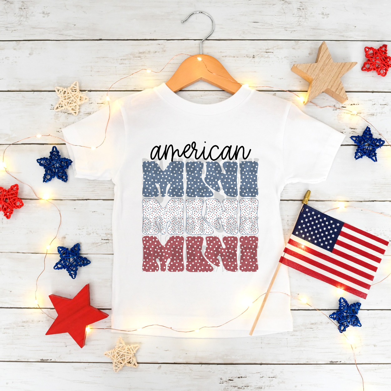AMERICAN MINI POLKA DOT - DTF TRANSFER