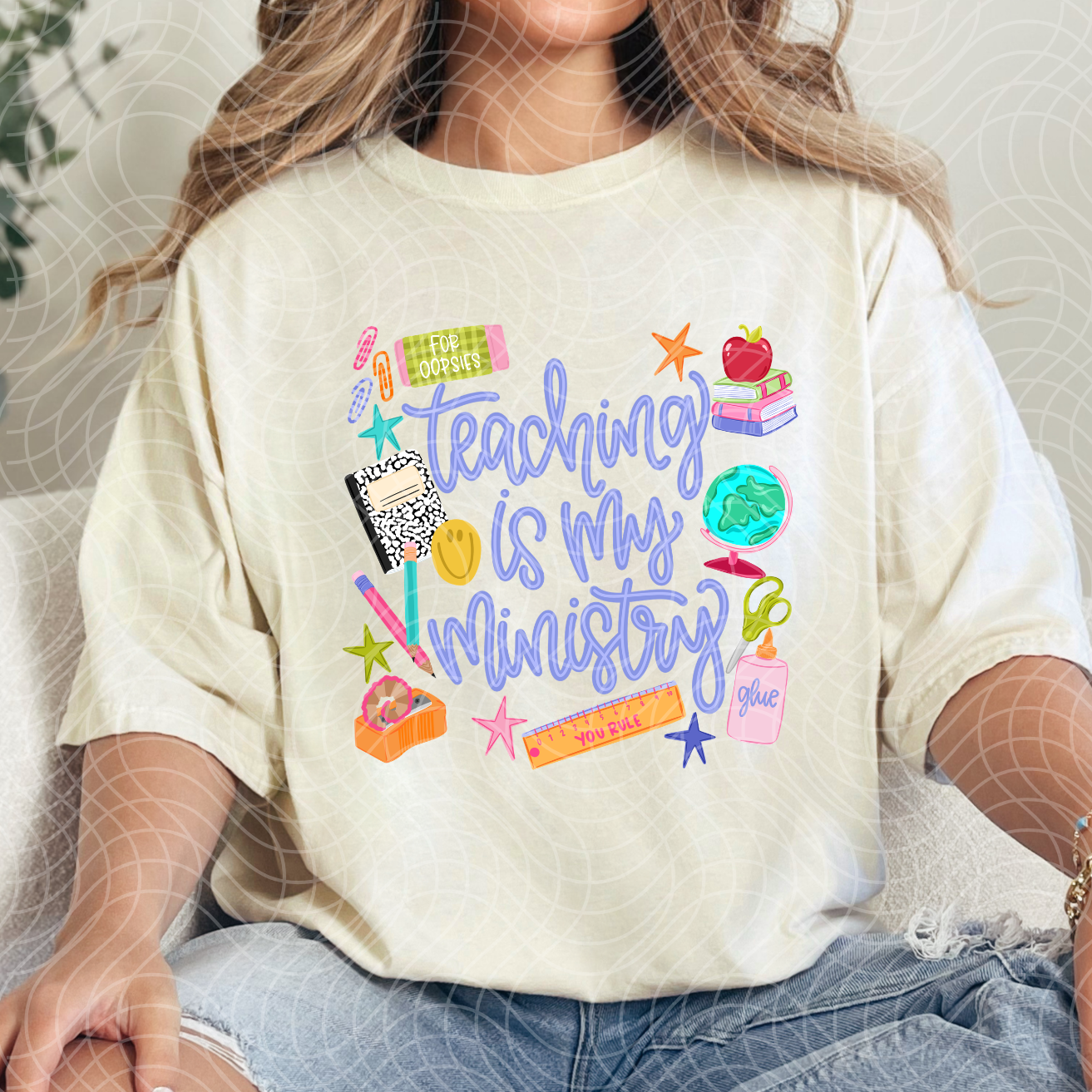 TEACHING IS MY MINISTRY PURPLE - DTF TRANSFER