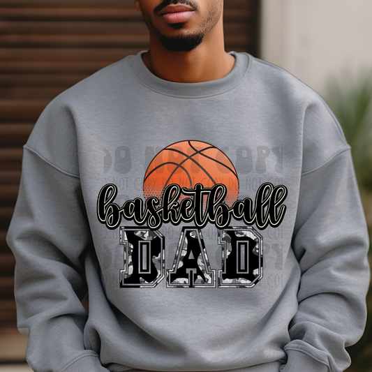 BASKETBALL DAD CAMO - DTF TRANSFER