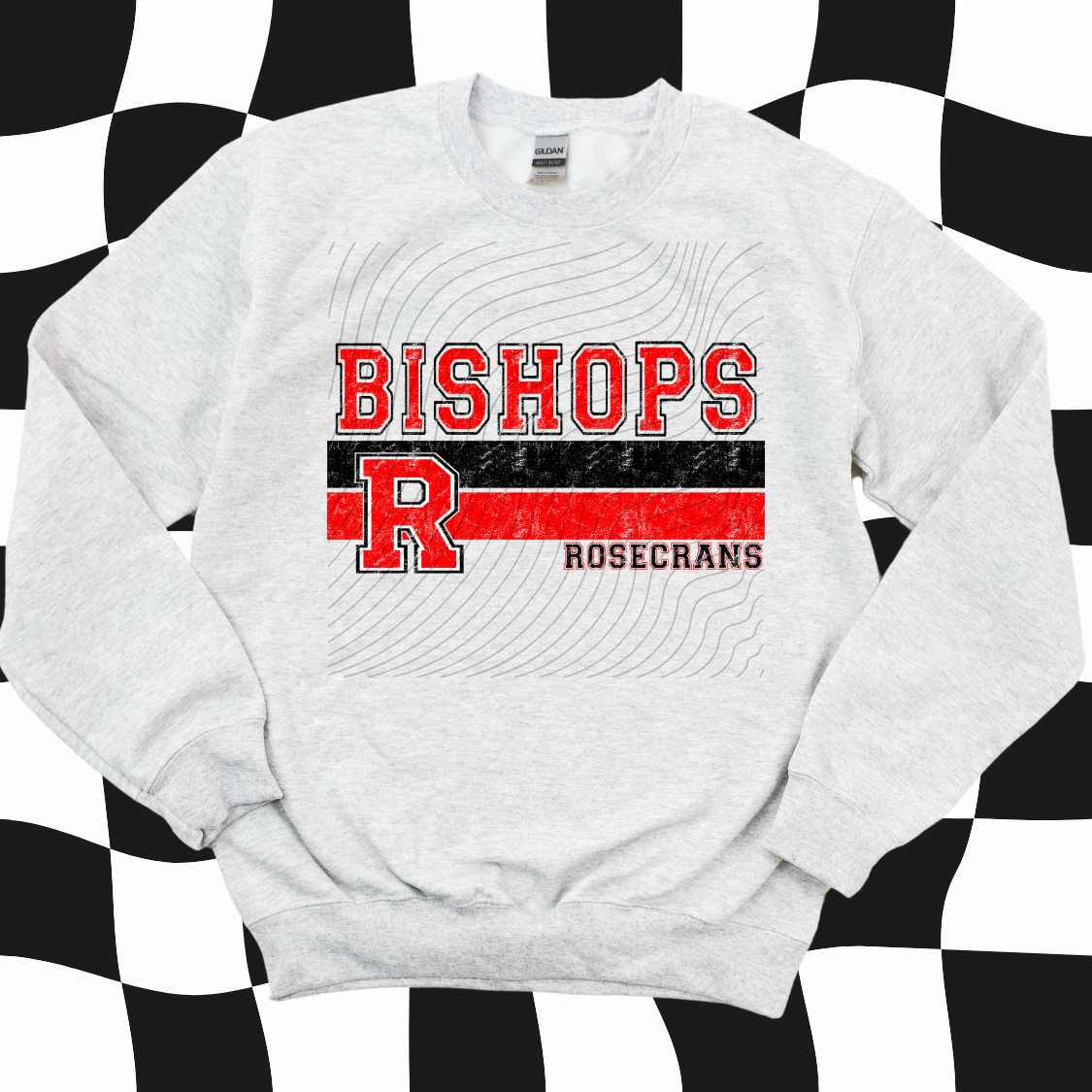 ROSECRANS BISHOPS DISTRESS STRIPE - DTF TRANSFER