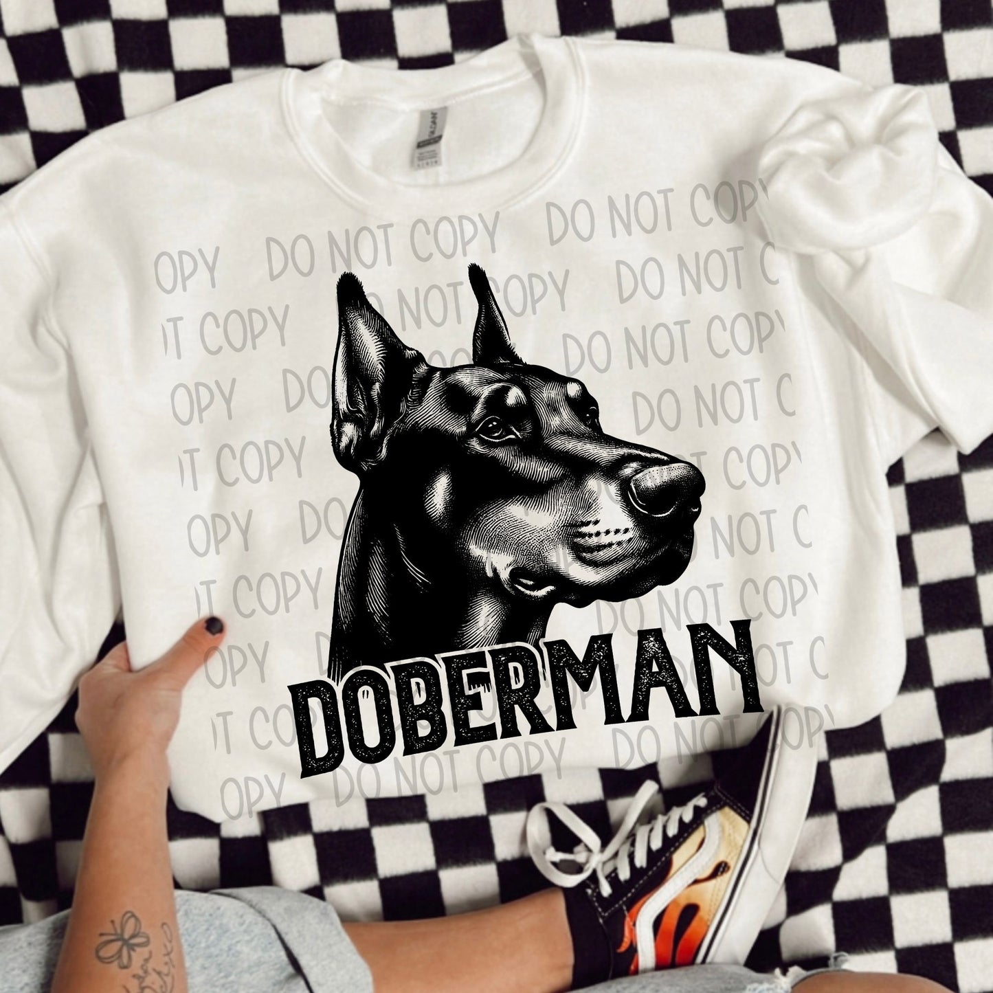 DOBERMAN DOG - DTF TRANSFER