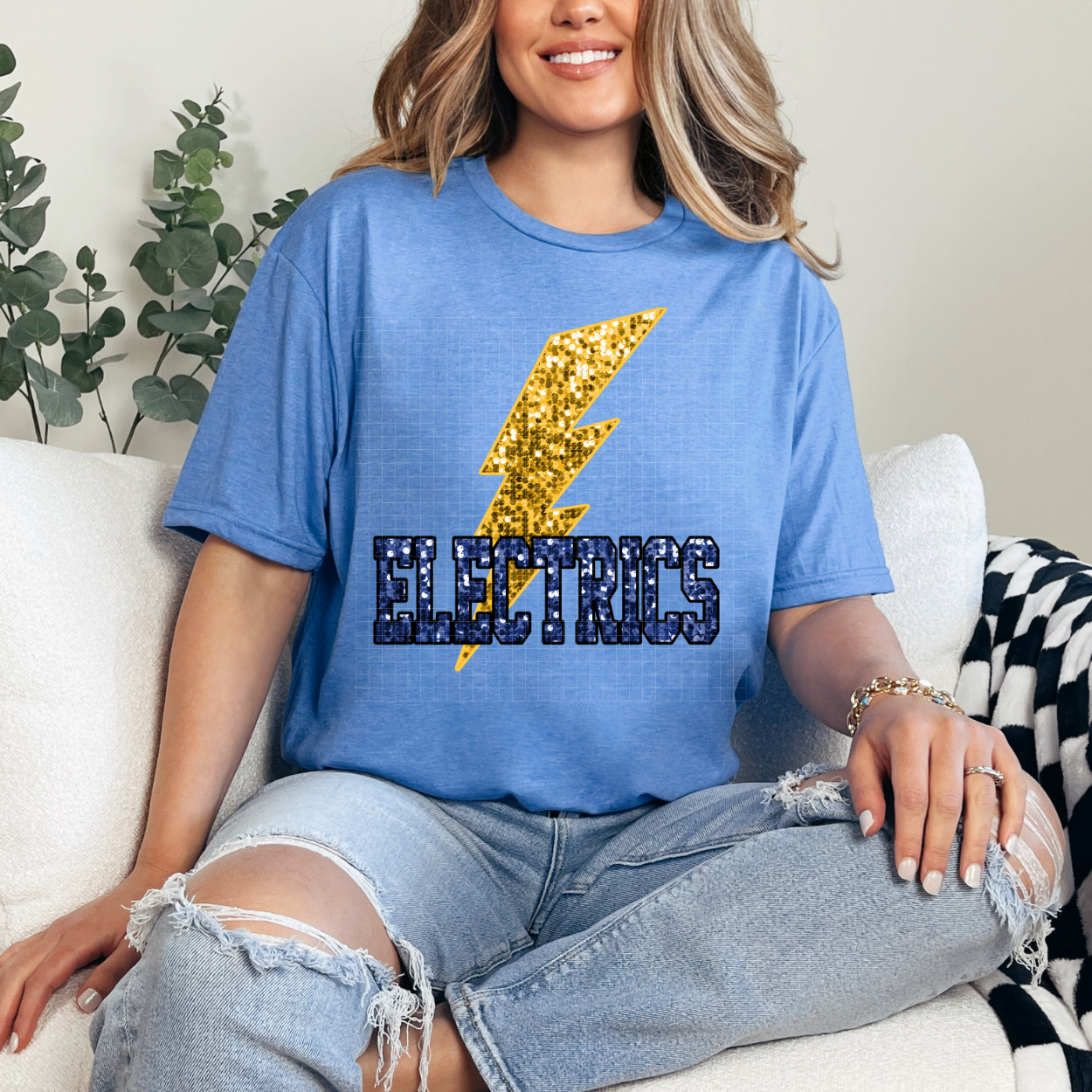 ELECTRICS FAUX SEQUINS - DTF TRANSFER