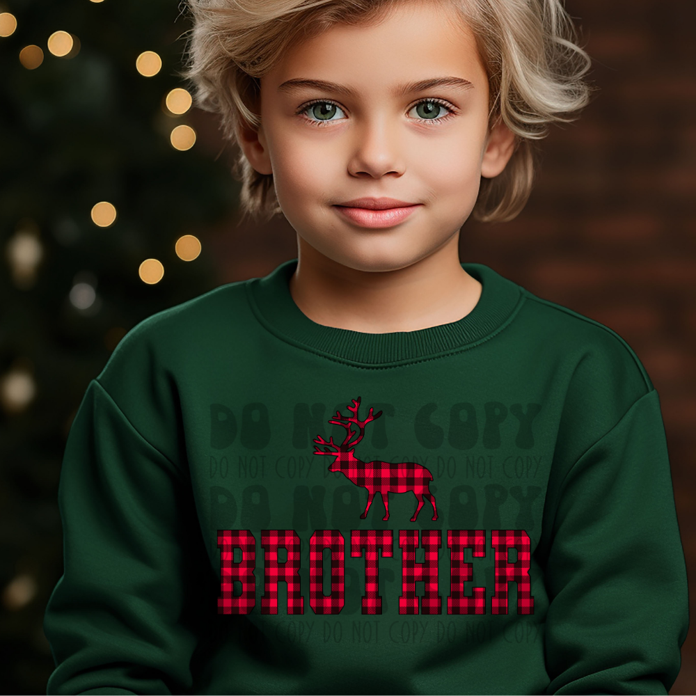 BROTHER BUFFALO PLAID - DTF TRANSFER