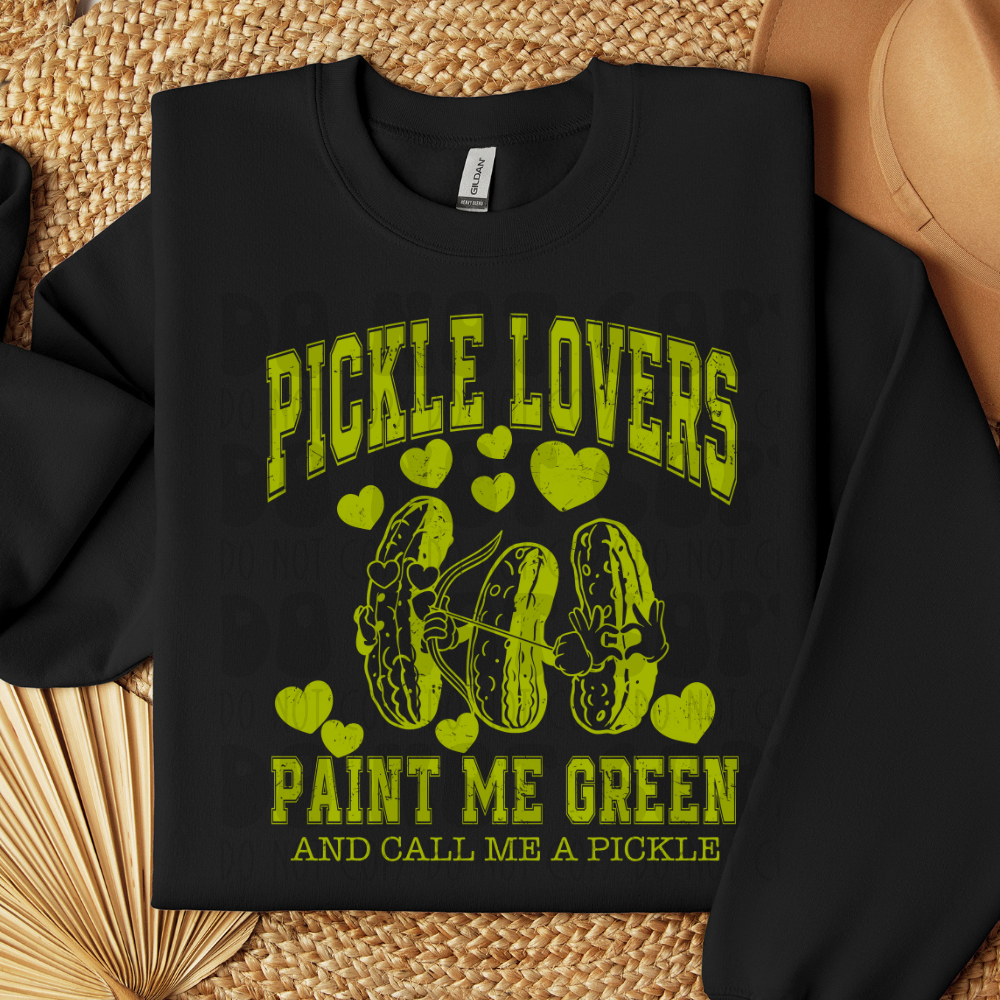 PICKLE LOVERS, SOLID HEART - DTF TRANSFER