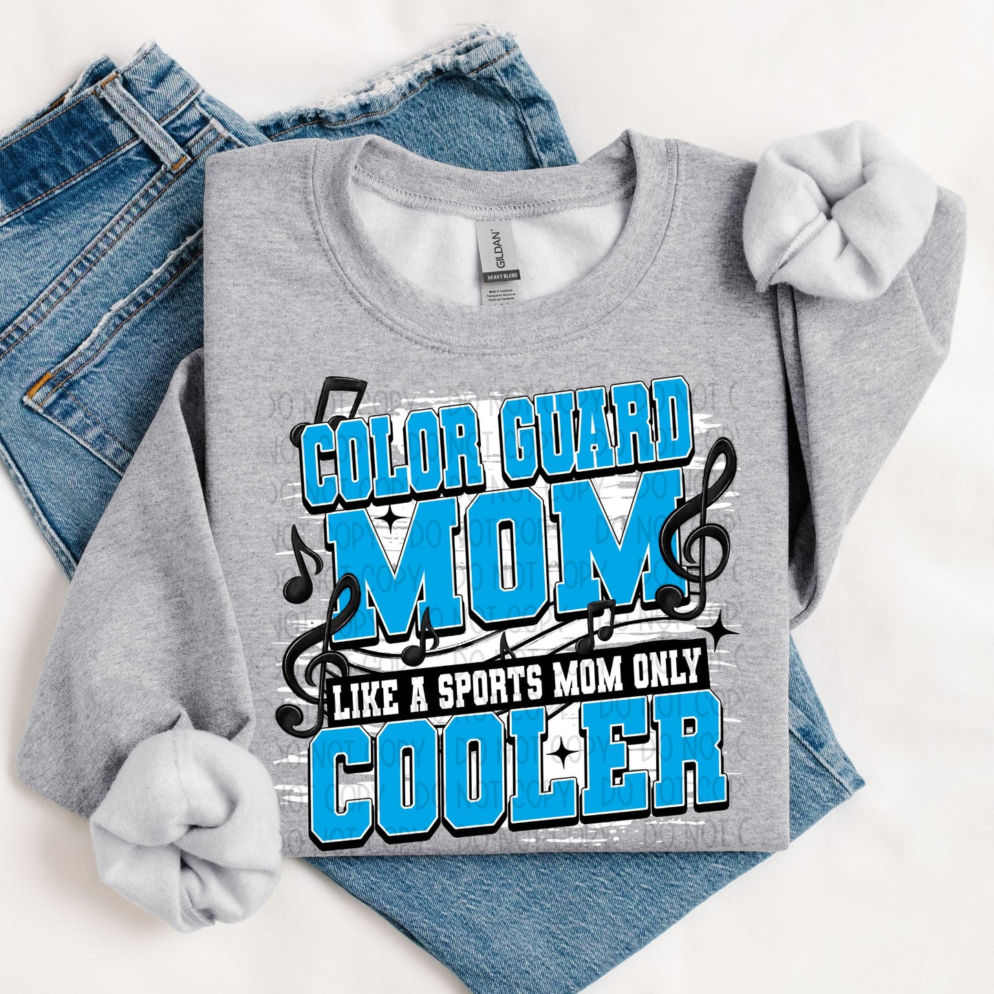 COLOR GUARD MEDIUM BLUE - DTF TRANSFER