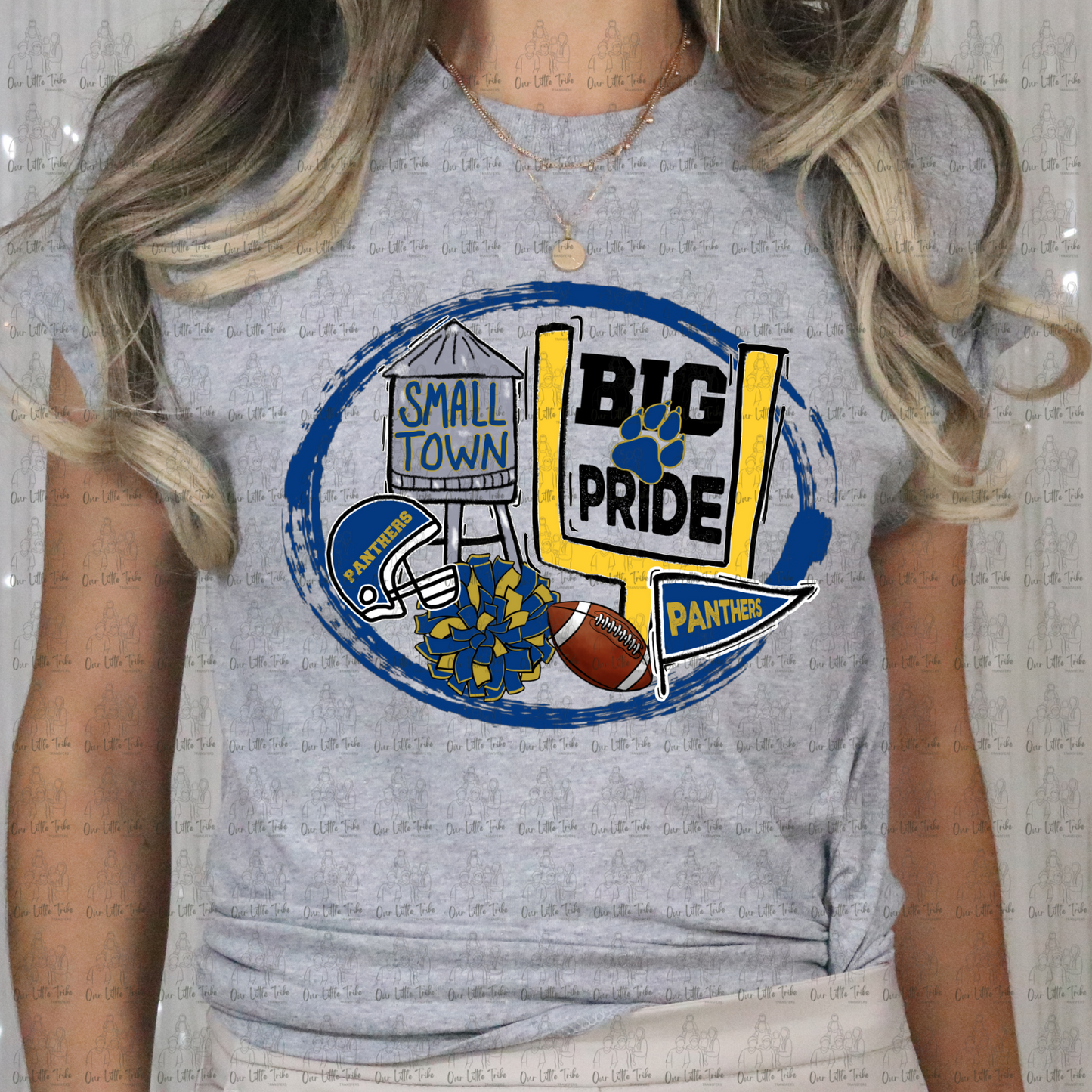 SMALL TOWN BIG SPIRIT - PANTHERS - DTF TRANSFER