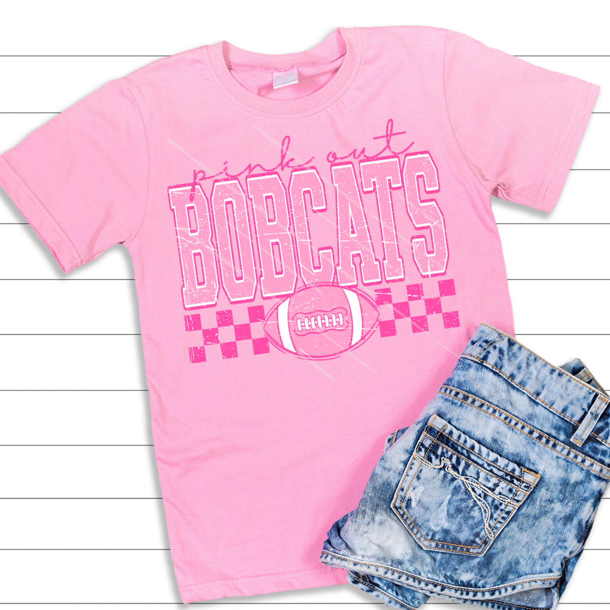 PINK OUT BOBCATS - DTF TRANSFER