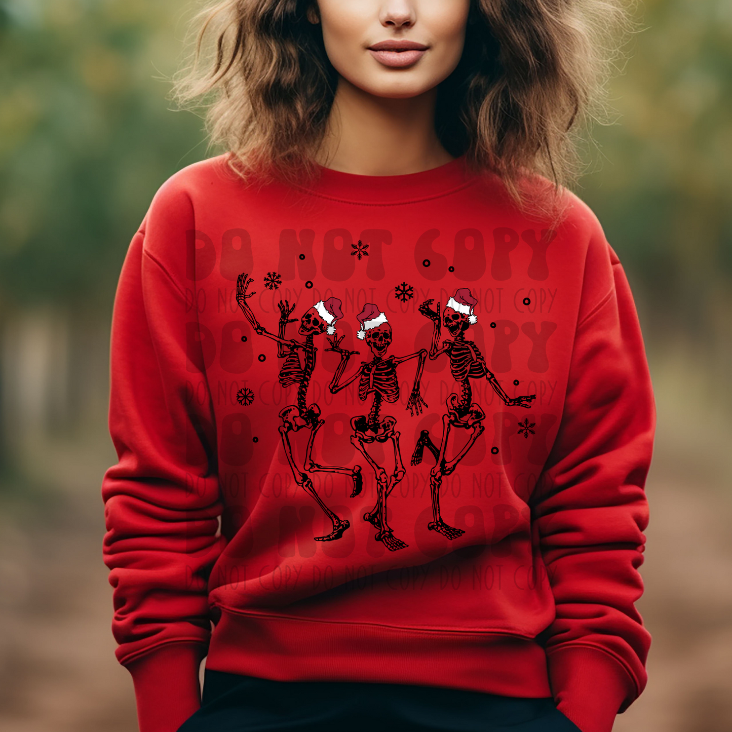 DANCING SKELLIES SANTA HATS - DTF TRANSFER