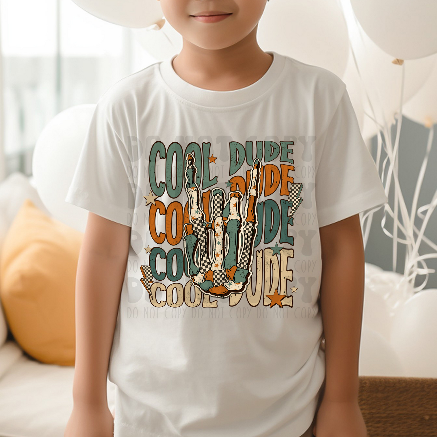 COOL DUDE DISTRESSED - DTF TRANSFER