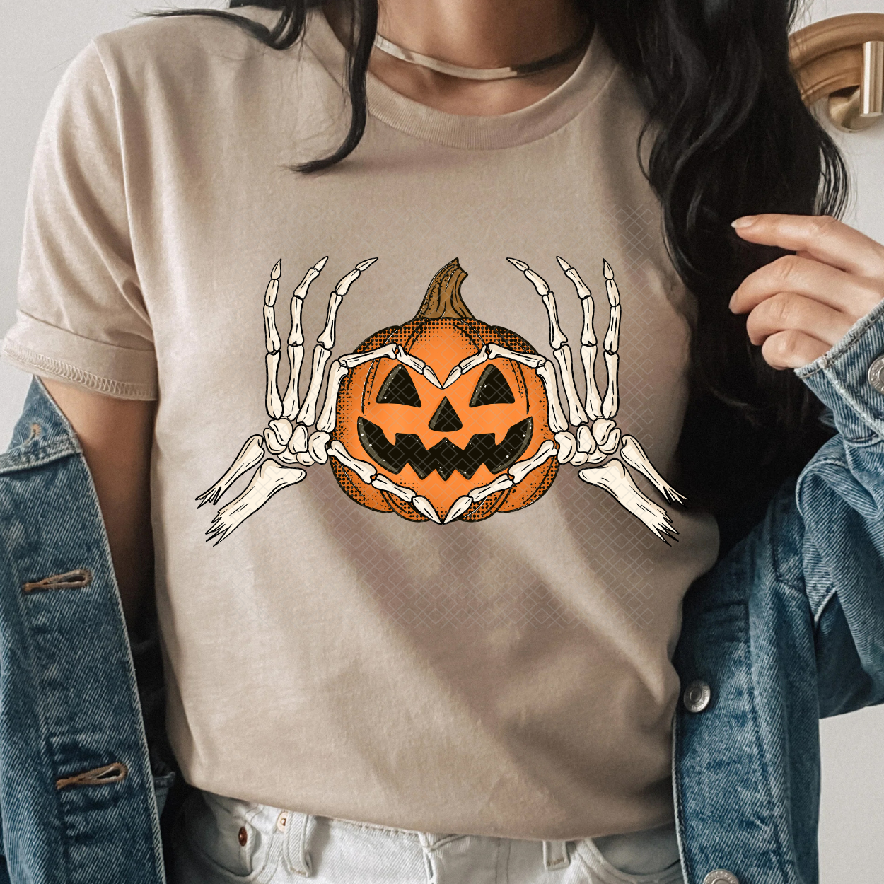HEART HAND PUMPKIN - DTF TRANSFER