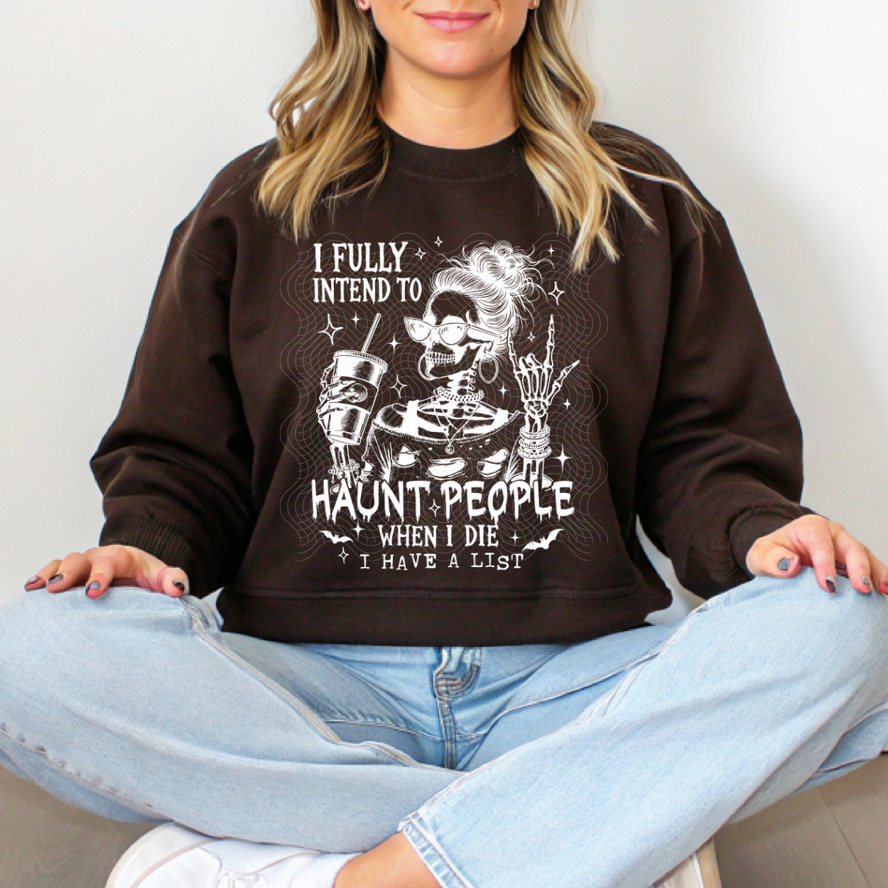 HAUNT PEOPLE WHT - DTF TRANSFER