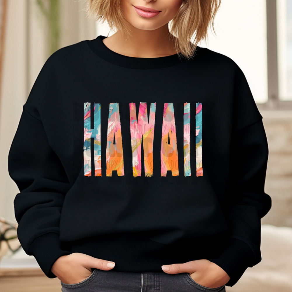 HAWAII BRUSHSTROKES - DTF TRANSFER