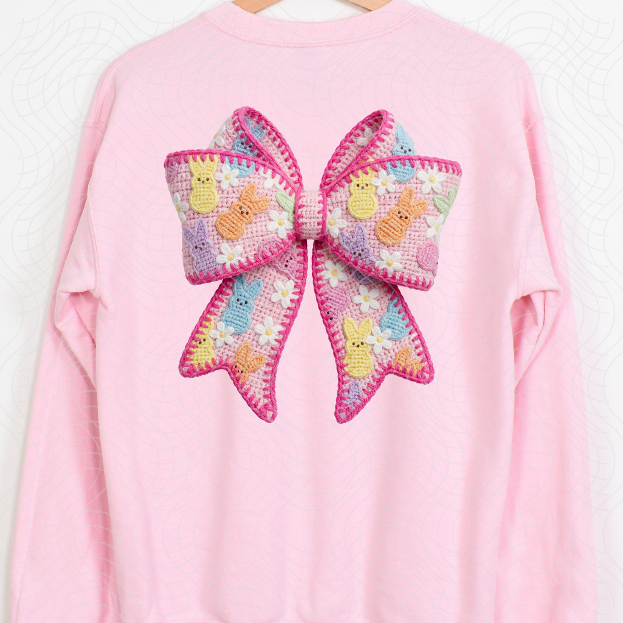 FAUX YARN PEEP BOW - DTF TRANSFER