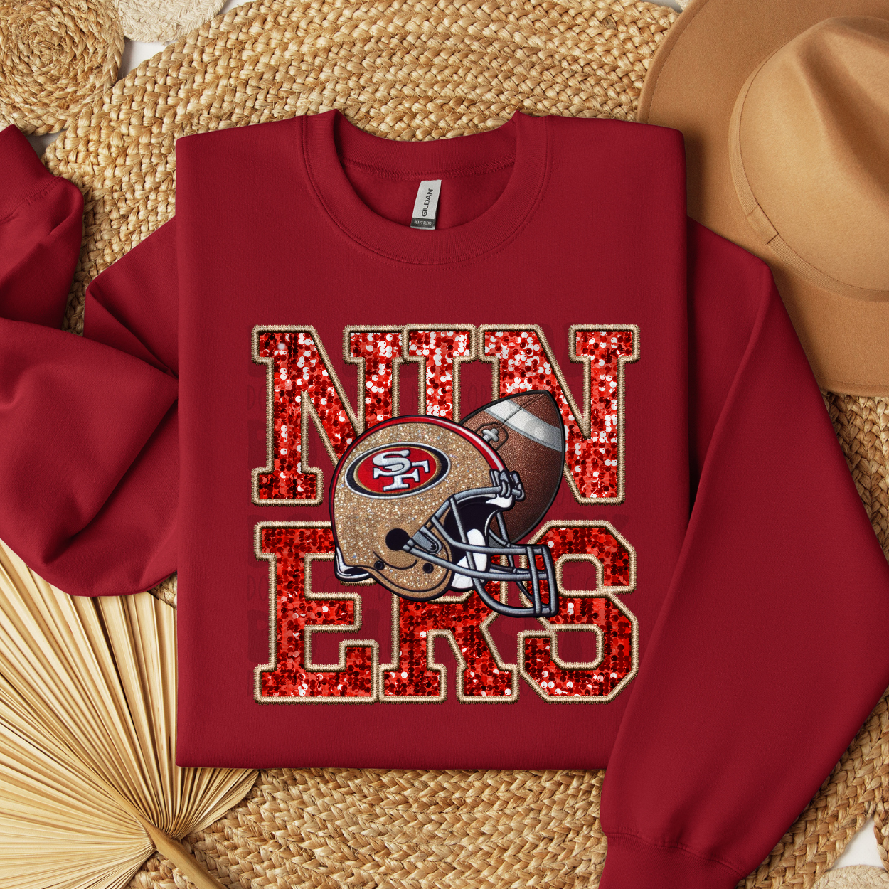 NINERS FAUX SEQUIN VARSITY - DTF TRANSFER