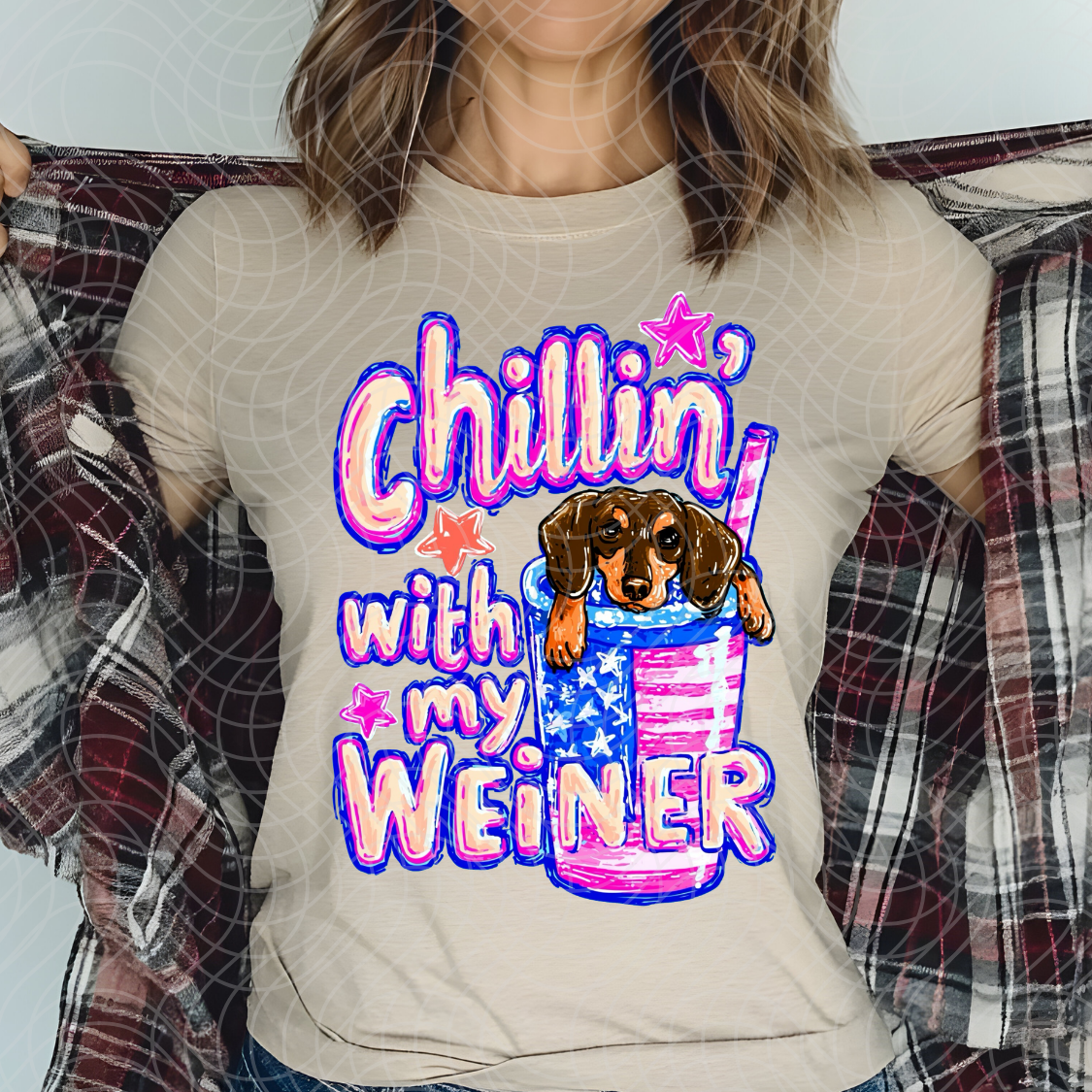CHILLIN W MY WEINER - DTF TRANSFER