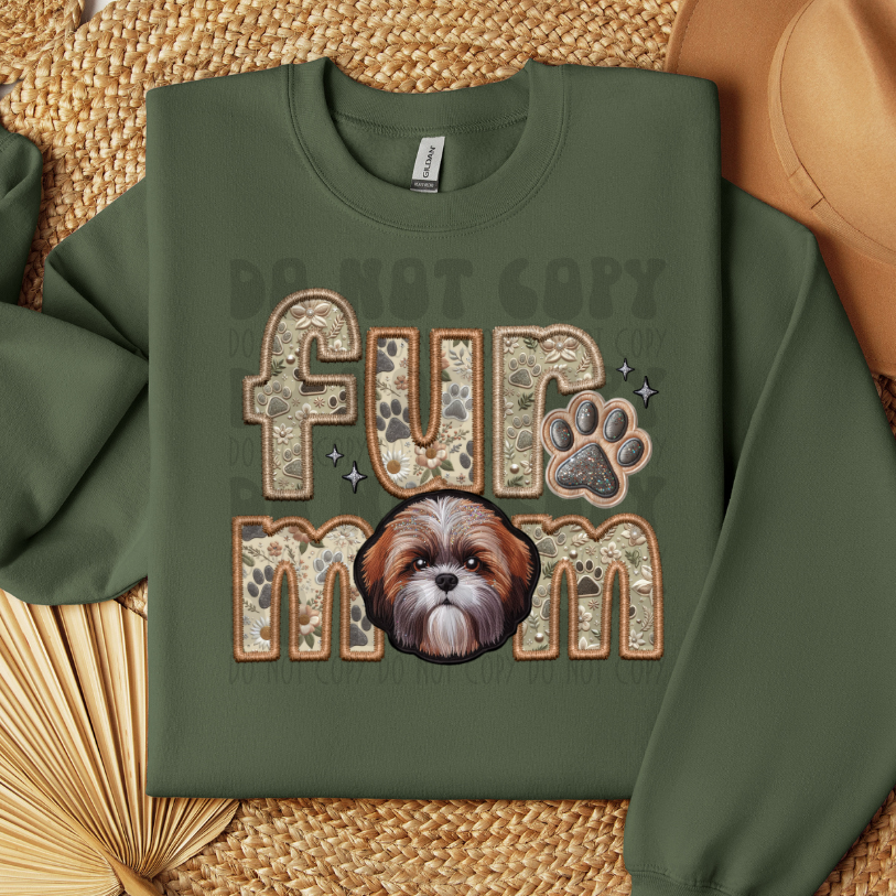 SHIHTZU - FAUX EMBROIDERY - DTF TRANSFER